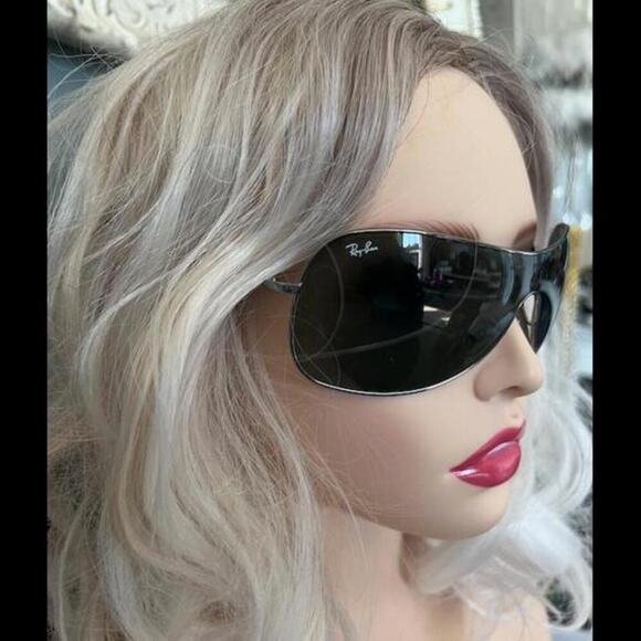 NIB Ray-Ban Highstreet Gunmetal UV Protection Shield Style Sunglasses (RBXX050) - Picture 8 of 9